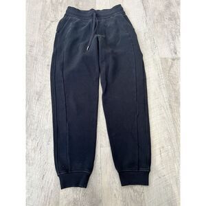 Lululemon Scuba Joggers Womens Sz 4 Black High Rise Sweatpants W5CVAS